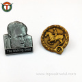 Personalized Character Antique Nickel 3D Lapel Pin